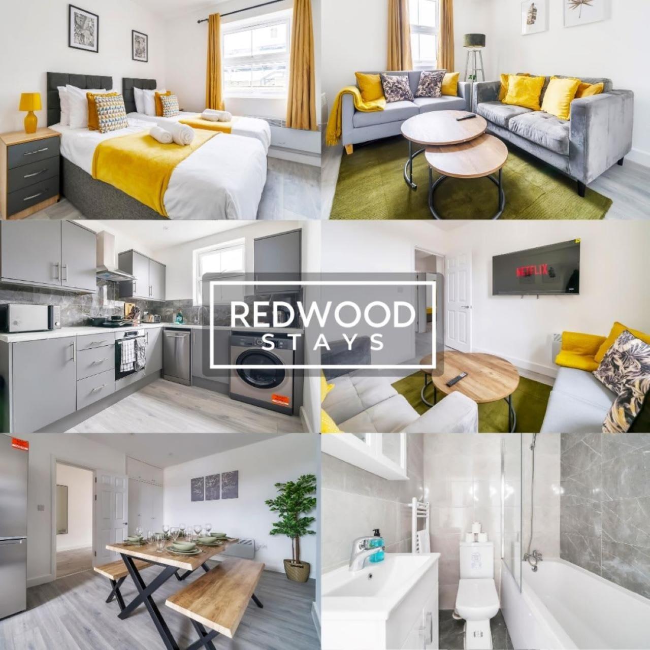 אלדרשוט Brand New, 2 Bed 1 Bath, Modern Town Center Apartment, Free Wifi & Netflix By Redwood Stays מראה חיצוני תמונה